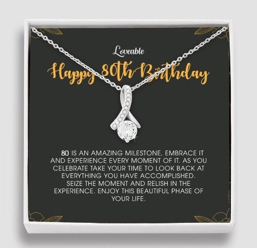 80th Milestone Necklace