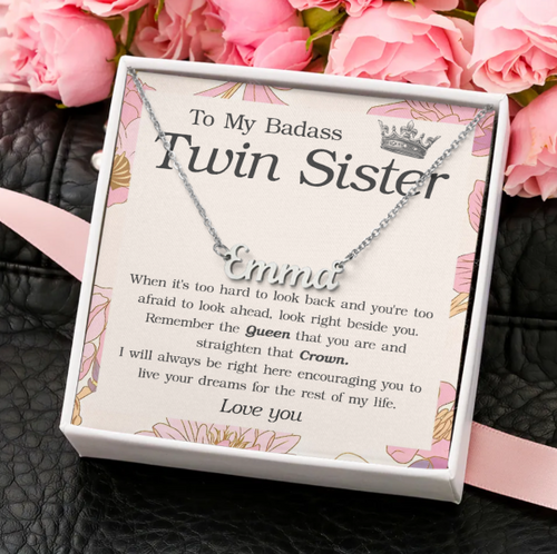 Twin Sister Necklace - Twin Birthday Gifts, Twin Palestine | Ubuy