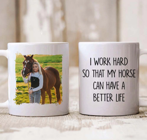 Equestrian Gifts Horse Personalized Engraved 14 Oz Stainless Steel Travel  Mug With Handle Coffee Travel Mug Fathers Day Birthday Gifts 