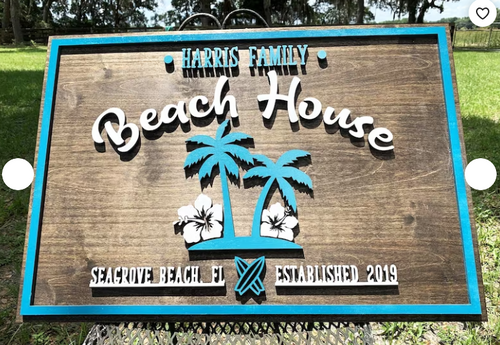 Beach House Wall Sign