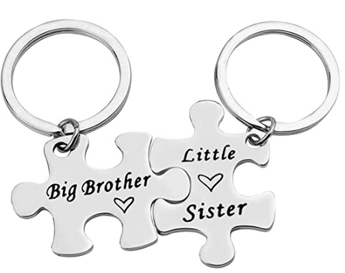 Brother Sister Keychain