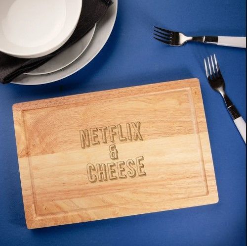 Netflix & Cheese Chopping Board