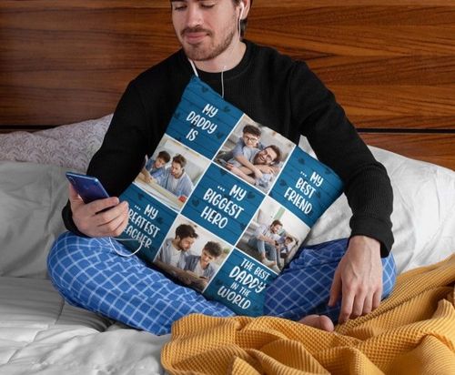 My Daddy is My Best Friend Custom Pillow