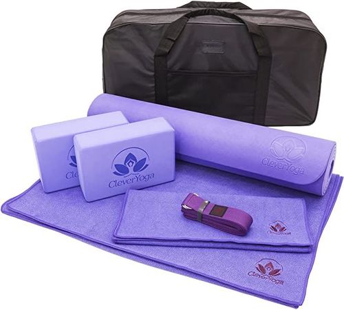 Mummy and Me Yoga Set - Cloud  Matching Purple Yoga Mats for Adults a