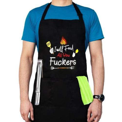 Embroidered Funny Apron