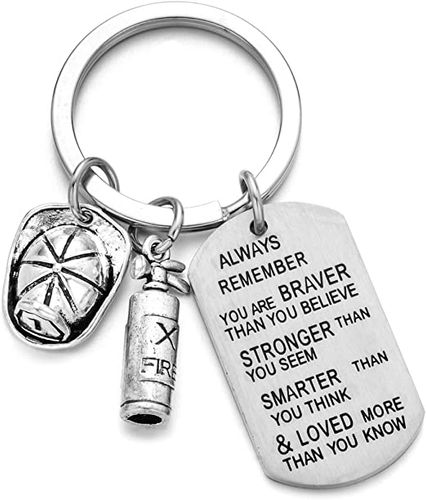 Be Safe Keychain Gift for Deployed Soldier or Firefighter