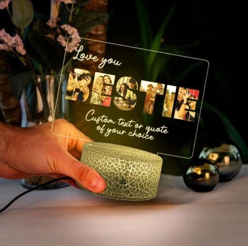 Personalized Friendship Anniversary Printed Night Light