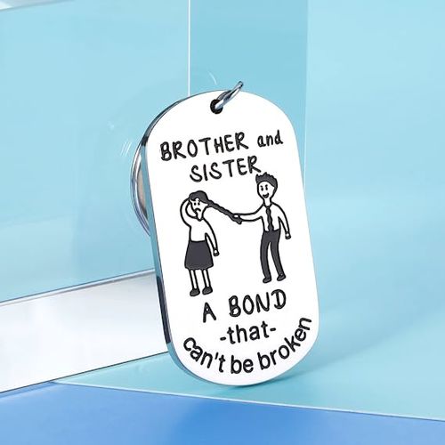 Brother Sister Keychain Set Gifts Christmas Birthday Gifts Family Gifts for Sisters  Brothers