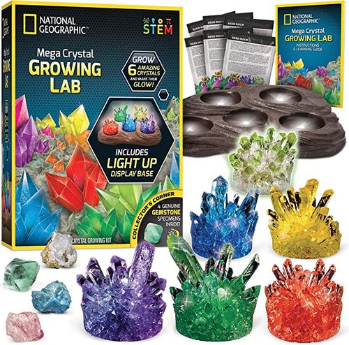  4M 7 Crystal Growing Science Experimental Kit with Display  Cases - Easy DIY STEM Toy Lab Experiment Specimens, Educational Gift for  Kids, Teens, Boys & Girls