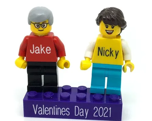 Couple in love - Personalized LEGO figures