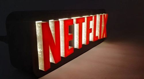 Netflix LED Lamp