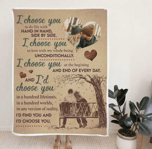 I Choose You In A Hundred Lifetimes Blanket