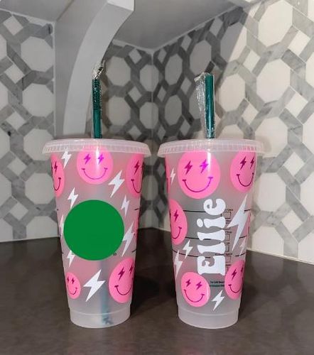 Butterfly Starbucks Cup Personalized Butterfly Cup Preppy 