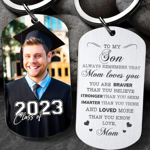 You’re Braver Than You Believe Personalized Keychain For Son’s Birthday