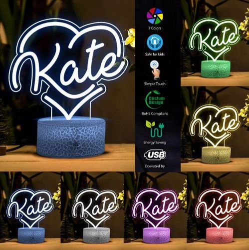 Personalized Name Night Light Gift