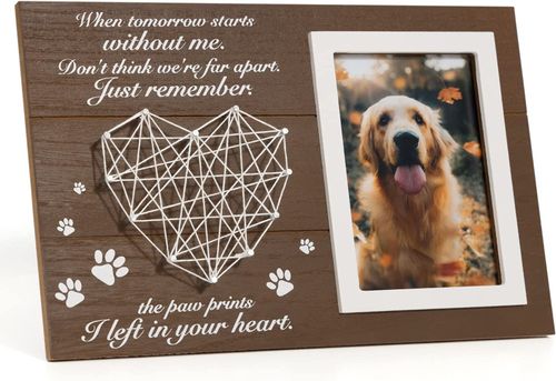 Personalized Pet Memorial Keychain - Pawprints On My Heart