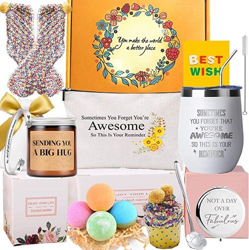 Birthday Gifts for Women Self Care, Relaxing Care Package Who Have  Everything, Thinking of You Stainless Steel Box Women, Get Well Gift Basket  Comfort