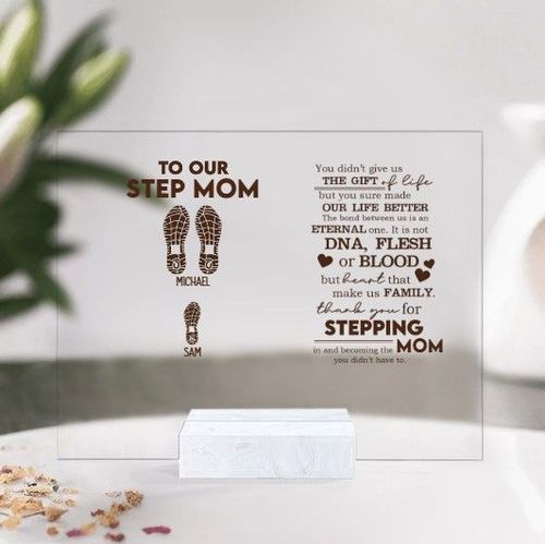 to My Stepped Up Mom Mug Thanks You for Being The Mum Didnt Have Be Flowers Happy Mothers Day Women Present Step Stepmother on Mother Birthday