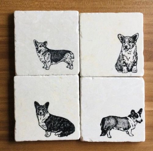  Dachshund Weiner Dog Gift Cork 4 Pack Drink Coasters Set -  Basic Design Wiener Dog Decor - Perfect Decoration for Doxie Lovers : Home  & Kitchen