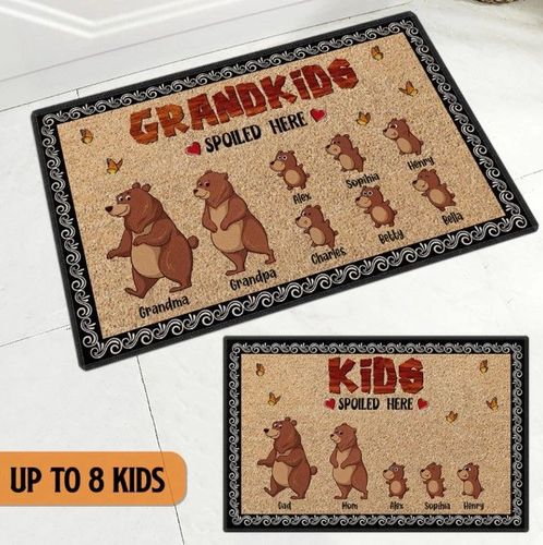 Grandkids Spoiled Here Doormat