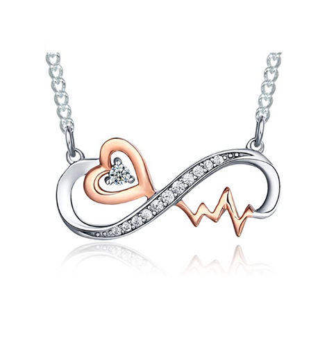 Infinity Collection 925 Sterling Silver Heartbeat