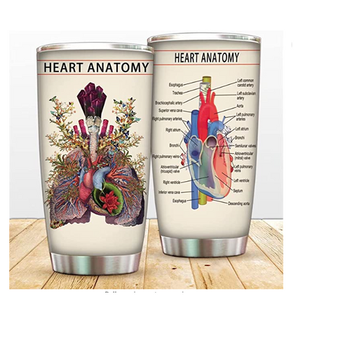 Cardiology Anatomical Heart Mug 20 oz | Medicine Gift