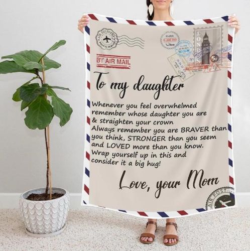 Personalized Fleece Blanket For Daughter