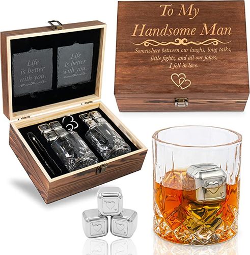 Handsome Man Whiskey Glass Set