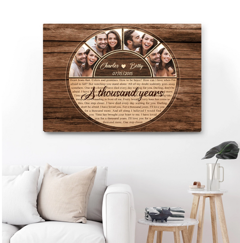 20th Anniversary A Thousand Years Circle Life Personalized Poster
