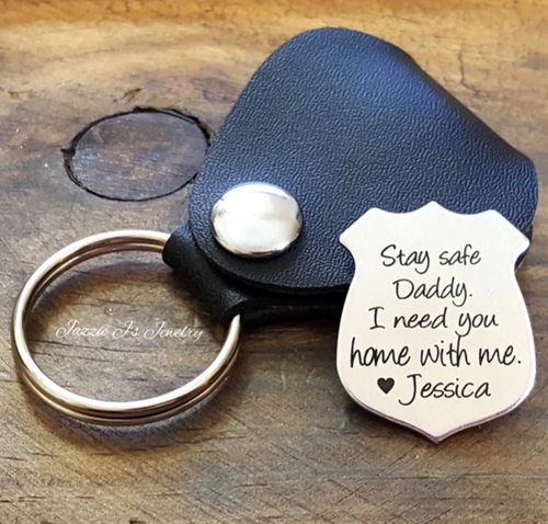 Badge Keychain