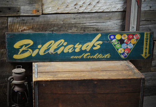 Bar Pool Sign