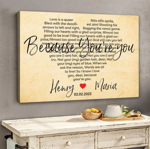 Personalized Canvas Present For  Anniversary