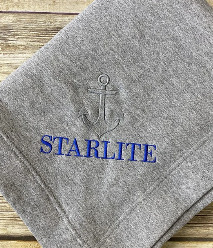Boat Name Blanket