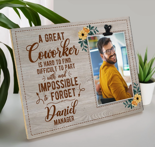 Leaving Gift Personalized Frame