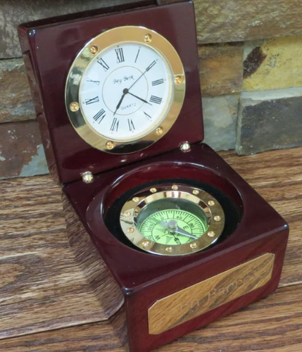 Personalized Nautical Compass Clock