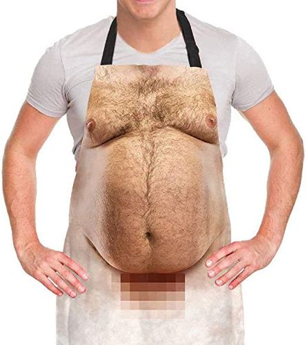 Funny Men Cooking Grilling Apron
