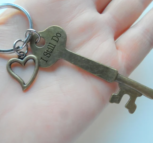 Custom Bronze Keychain