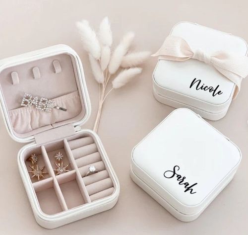 Personalized Custom Jewelry Box Travel Box Christmas & 