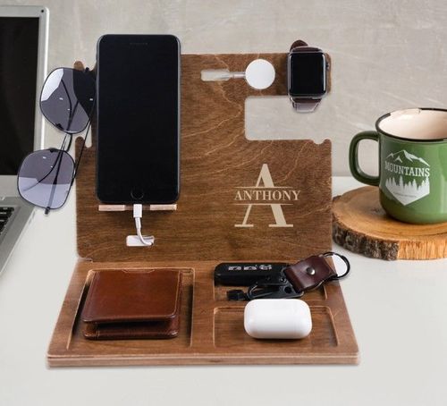 Birthday Gift for Him Docking Station Men Custom Mens Gift 