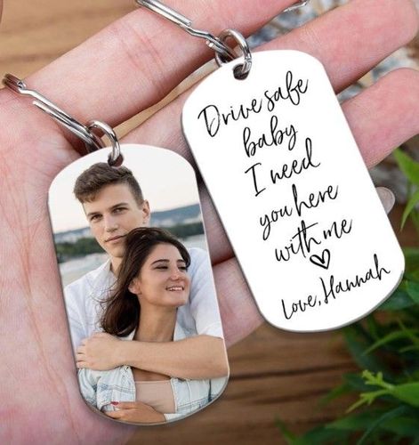 Personalized Keychain - Song Keychain - Couple Figure - You are the greatest  catch of my life - Valentine's Day