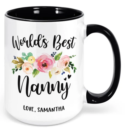 Personalized To My Nanny Tumbler From Kids Stainless Steel Cup Butterfly  Thank You For Your Love Nanny Gift Birthday Mothers Day Christmas Custom  Travel Mug 