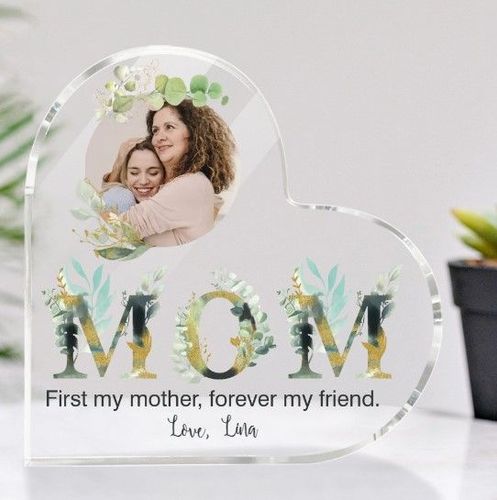 Personalized Canvas Gift For Mom - Custom Gifts For Mom - First My Mother  Forever My Best Friend Poster