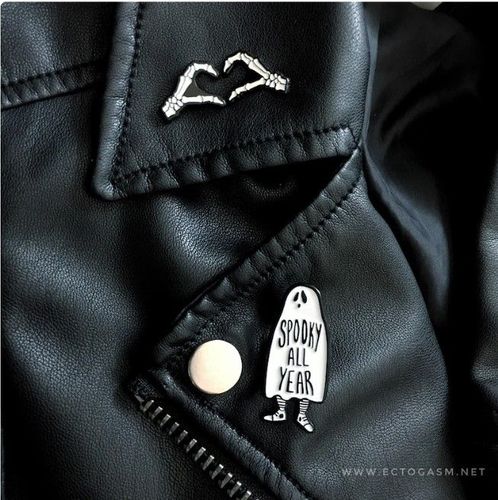 Ghost Spooky All Year Enamel Pin