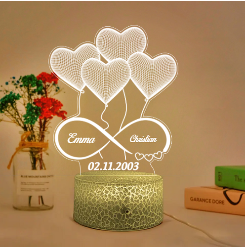 Beautiful Night Light for 20th Anniversary