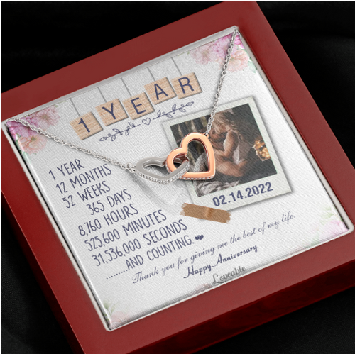Personalized One Year Dating Gift First Year Together 1st Year or 2nd Year  Dating Anniversary Gift for Boyfriend or for Girlfriend 