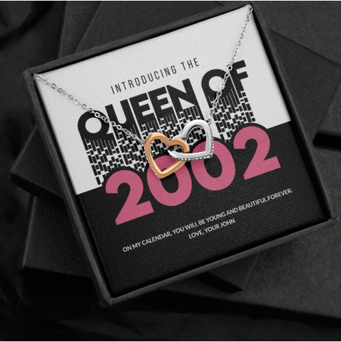 The Queen Of 2002 Personalized Necklace