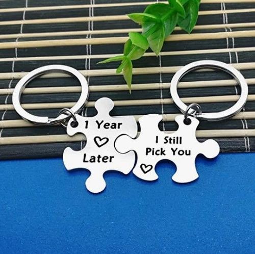 Puzzle Piece Keychains