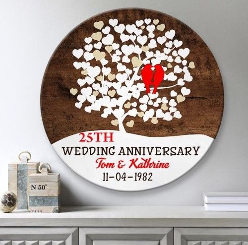 Bird Couple Love Tree Sign