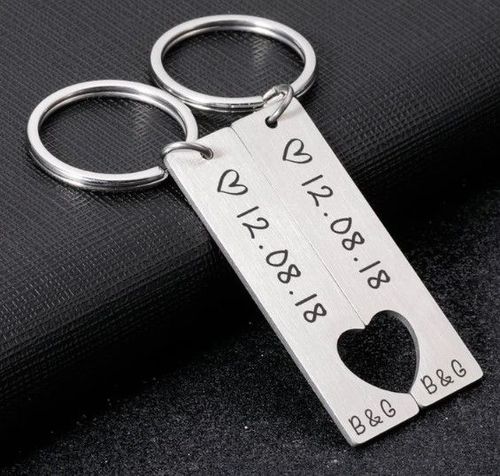 Matching Heart Keychains