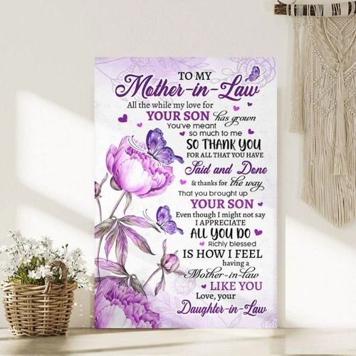 Mother In Law Gifts from Daughter In Law, Birthday Mother's Day Christmas  Thanksgiving Present for Mom Mother In Law Gift Idea, Thank You Mother In